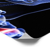 Knochen der Kiefer Poster (Ecke)