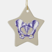 Knochen der menschlichen Pelvis Keramikornament (Rechts)