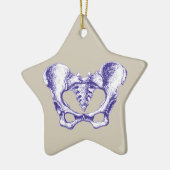 Knochen der menschlichen Pelvis Keramikornament (Links)