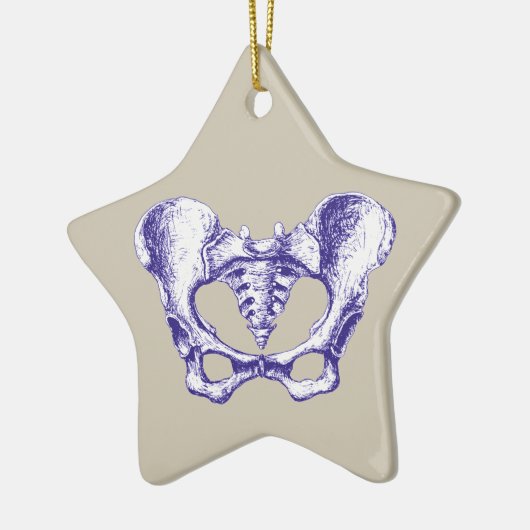 Knochen der menschlichen Pelvis Keramikornament (Links)