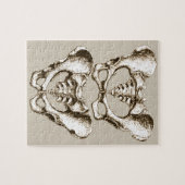 Knochen der menschlichen Pelvis Puzzle (Horizontal)