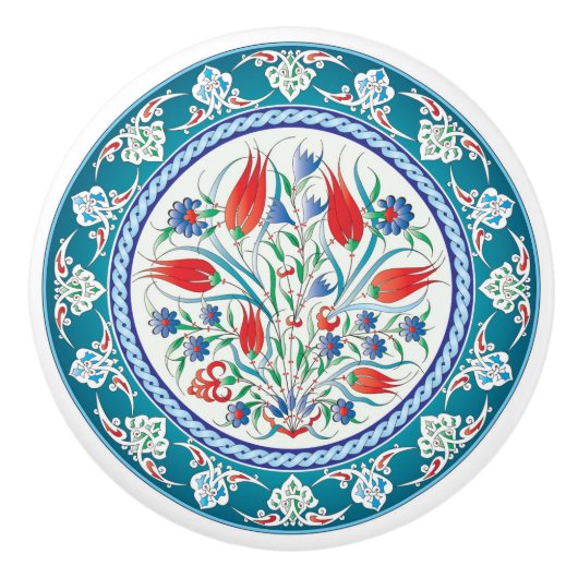 Knochen der orientalischen Keramik Keramikknauf (Vorderseite)