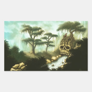 Knochen der Riesen Rechteckiger Aufkleber