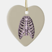 Knochen des menschlichen Thoraxes Keramik Ornament (Rechts)