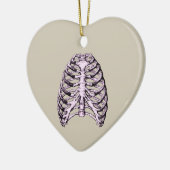 Knochen des menschlichen Thoraxes Keramik Ornament (Links)