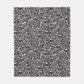 Knochen Fleecedecke (Vorderseite)