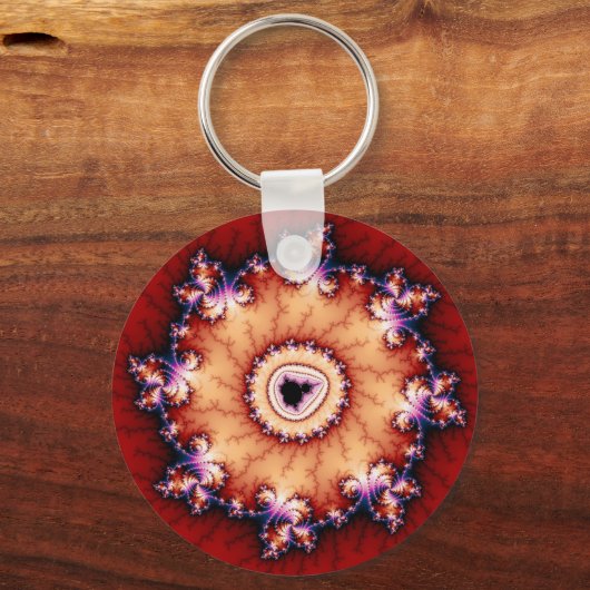 Knochen - Fraktal Schlüsselanhänger (Vorderseite)