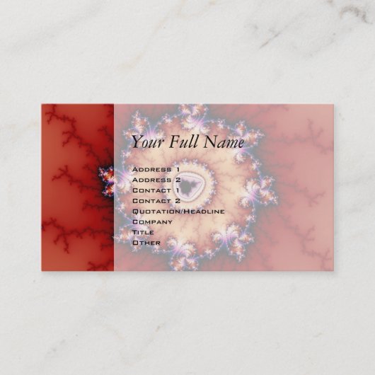 Knochen - Fraktal Visitenkarte (Vorderseite)