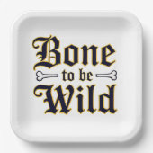 Knochen, frei zu sein pappteller (Vorderseite)