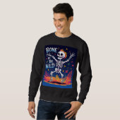 Knochen, frei zu sein | Tanzskeleton Halloween-T-S Sweatshirt (Vorne ganz)