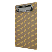 Knochen für Hundebeschaffenheit Mini Klemmbrett (Gewinkelt2)