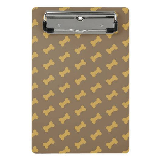 Knochen für Hundebeschaffenheit Mini Klemmbrett (Vorderseite)