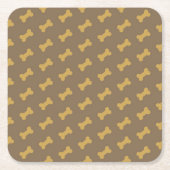 Knochen für Hundebeschaffenheit Rechteckiger Pappuntersetzer (Vorderseite)