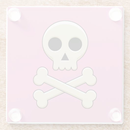 Knochen Glasuntersetzer (Rückseite)