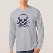 Knochen, graues, langärmeliges Shirt (Vorderseite)