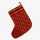 Knochen Großer Weihnachtsstrumpf (Rückseite (Hängend))