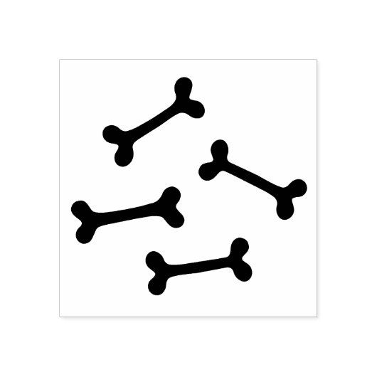 Knochen Gummistempel (Prägung)