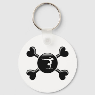 Knochen-Gymnastik Schlüsselanhänger