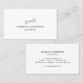 Knochen - Hauspflegekarte Visitenkarte (Vorne/Hinten)