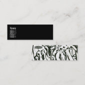 Knochen - Haut Mini Visitenkarte (Vorne/Hinten)