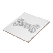 KNOCHEN HundeCartoon Fliese (Seite)