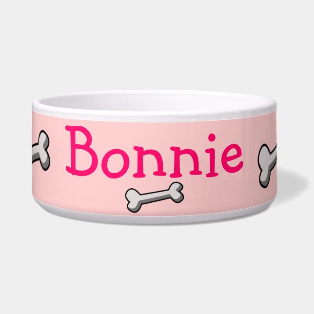 Knochen-Hundeschüssel Napf (Vorderseite)