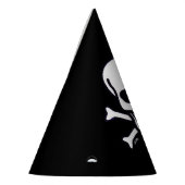 Knochen Hüte aus schwarzem Party Partyhütchen (Links)