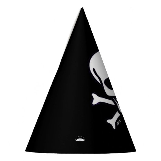 Knochen Hüte aus schwarzem Party Partyhütchen (Links)