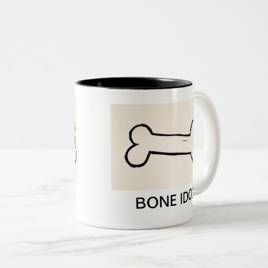 KNOCHEN-IDOL ZWEIFARBIGE TASSE (VorderseiteRechts)