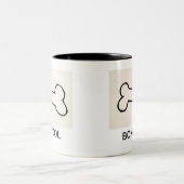 KNOCHEN-IDOL ZWEIFARBIGE TASSE (Mittel)
