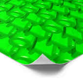 Knochen im Binärbereich Poster (Ecke)