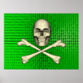 Knochen im Binärbereich Poster (Vorne)