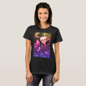 KNOCHEN IM GARTENSKELETON, FOLK ART MOON, MOTH T-Shirt (Vorne ganz)