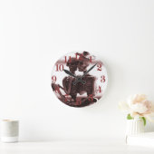 Knochen in Liebe Runde Wanduhr (Zuhause)