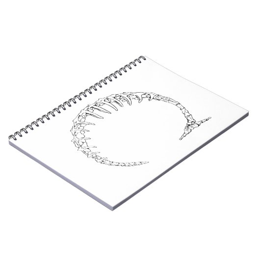 Knochen-Initiale des Buchstabe-C Notizblock (Linke Seite)