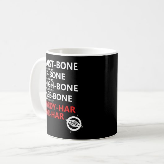 Knochen Kaffeetasse (Vorderseite Links)