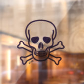 Knochen-Knöchel-Keilhalterung Fensteraufkleber (Blatt 2)