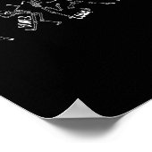 Knochen kommen Alive Ezekiel 37 Halloween Skeleton Poster (Ecke)