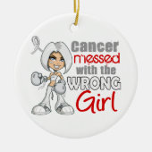 Knochen-Krebs verwirrt mit falschem Mädchen Keramikornament (Vorne)