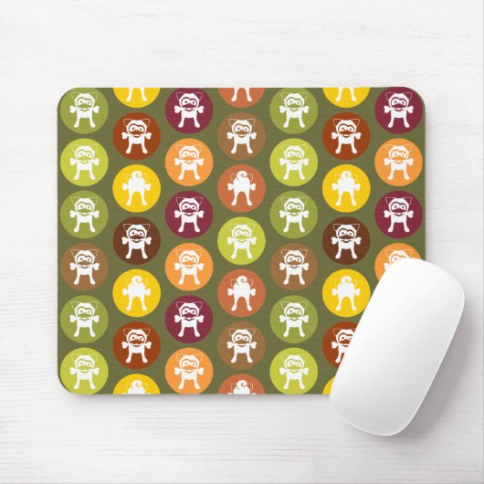 Knochen! Kreis-Druck-Herbst-Farben Mousepad (Mit Mouse)