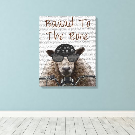 Knochen Leinwanddruck (Insitu (Holzboden))