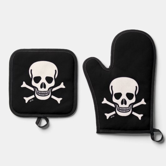 Knochen Mitt Topf Set (Vorderseite)