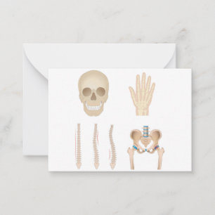 Knochen Mitteilungskarte