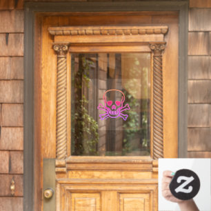 Knochen-Nadeln-Keil-Vorderkleben Fensteraufkleber