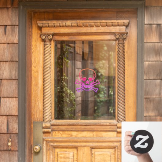 Knochen-Nadeln-Keil-Vorderkleben Fensteraufkleber (Haustür)