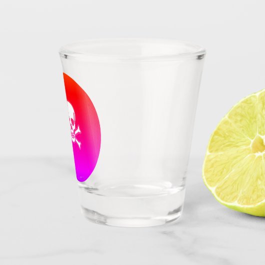 Knochen-Neonerglas Schnapsglas (Rechts)