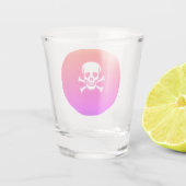 Knochen-Neonerglas Schnapsglas (Rückseite)