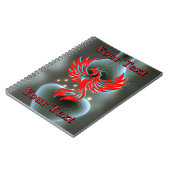 Knochen Nerve Phoenix Fantasy Science anpassbar Notizblock (Linke Seite)