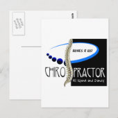 KNOCHEN ODER US-CHIROPRAKTOR - ALLE SPINE UND DAND POSTKARTE (Vorne/Hinten)