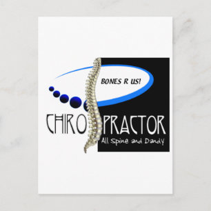 KNOCHEN ODER US-CHIROPRAKTOR - ALLE SPINE UND DAND POSTKARTE